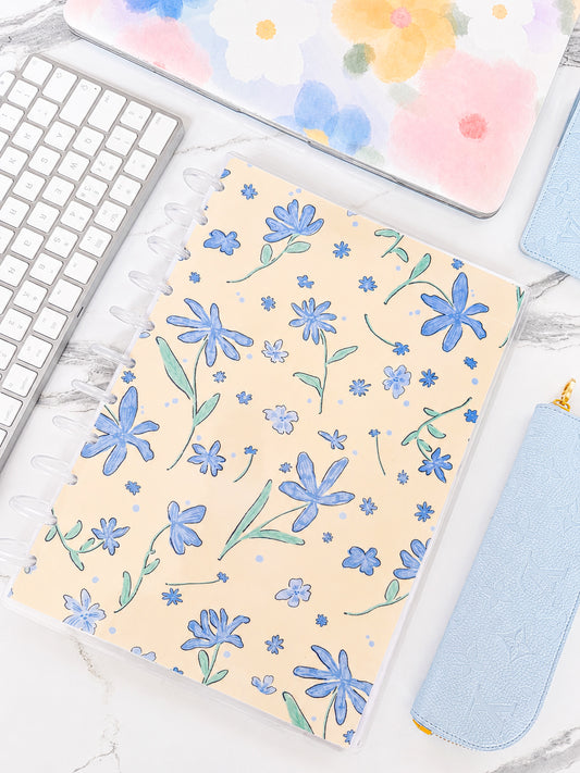 Yellow Wildflower Discbound UK Teacher Planner (2026-27)