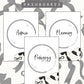 Black and White Bows Discbound UK Teacher Planner