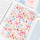 Floral Bows Discbound UK Teacher Planner (2026-27)