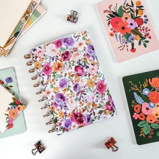 Autumn Floral Discbound Teacher Planner