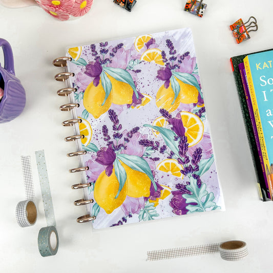 Lavender Lemon Discbound Teacher Planner