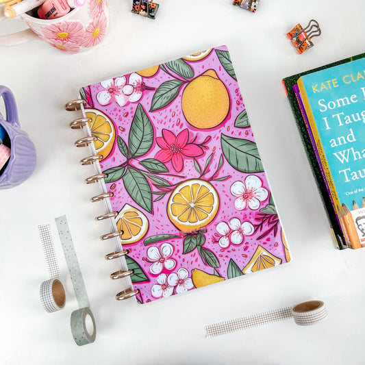 Pink Lemonade Discbound Teacher Planner