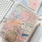 Passport Stamp Discbound UK Teacher Planner (2026-27)