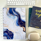 Blue & White Alcohol Ink Discbound UK Teacher Planner
