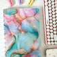 Pink and Mint Discbound UK Teacher Planner