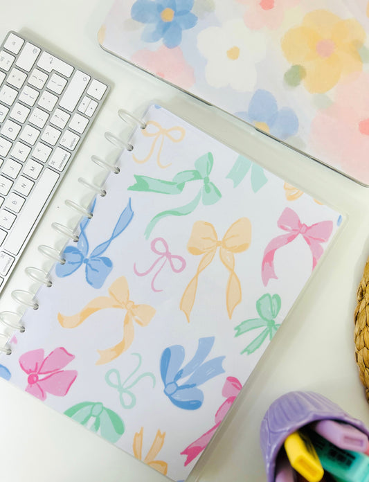 Pastel Bows Discbound UK Teacher Planner