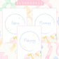 Pastel Bows Discbound UK Teacher Planner
