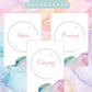 Purple Alcohol Ink Discbound UK Teacher Planner